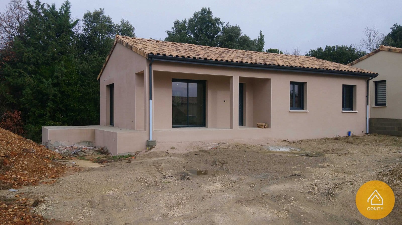 Facade-terminee-15-Copier-1 Construction d’une maison de plain pied à Valaurie